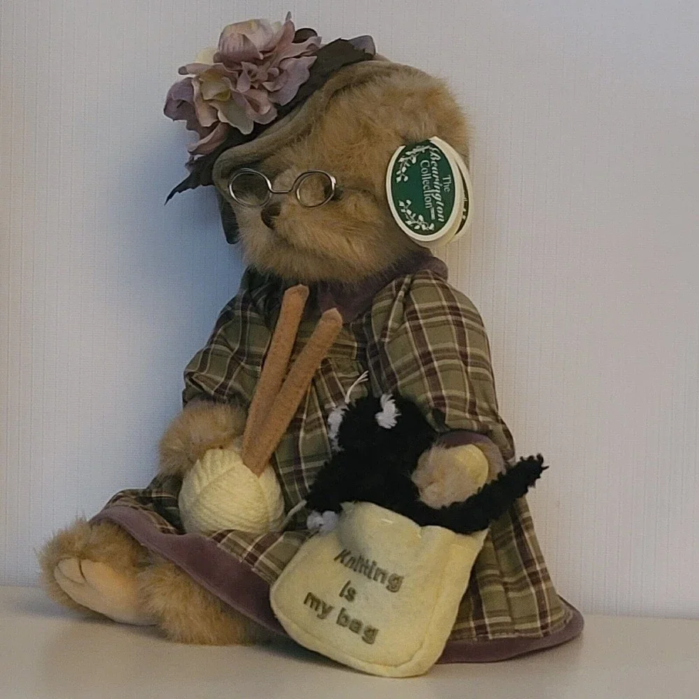 Bearington Bears Knitting Is My Bag Knitter Plush Stuffed Bear